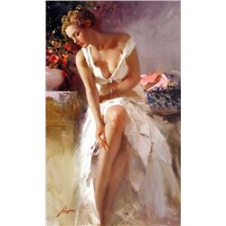 Pino Hand Signed Giclee On Canvas  Angelica 