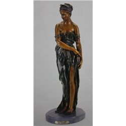 "Egyptian Girl" Bronze Sculpture - Colinet