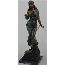  Woman In Bondage  Bronze Sculpture - Villanis