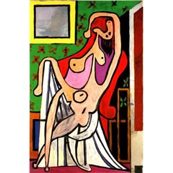 Picasso  Large Nude In Red Armchair 