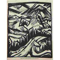 Erich Heckel  Original Woodcut