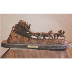 "Stagecoach" Bronze Sculpture - Russell