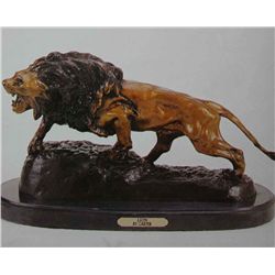 "Lion" Bronze Sculpture - Carter