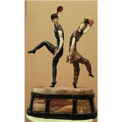 "Russian Dancers" -Bronze And Ivory Sculpture