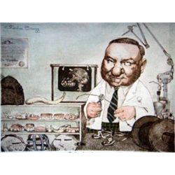 Charles Bragg "Orthodontist" Hand Signed Lithograph