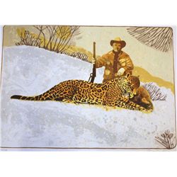 Maulbardoz "Hunter W/Leopard" Lithograph