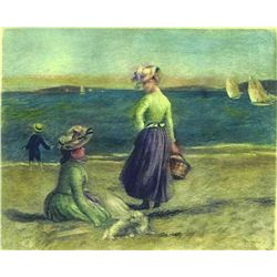 Renoir  "Sur Le Bord De La Mer" Etching