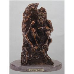 "Paleolithic Man" Bronze Sculpture - Remington