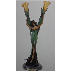 "Dragonfly" Bronze Sculpture Lamp - Bossin