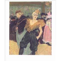 Toulouse Lautrec "The Clown Cha-U-Kao"