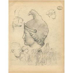 Edgar Degas "Etude De Tête"