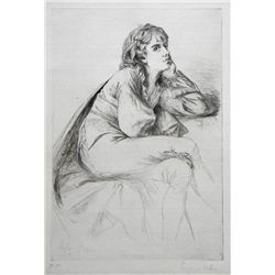 Seymour Haden Signed Etching, Rare First State