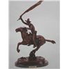 "Bronco Saddle" Bronze Sculpture -  Remington