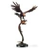 Flying Eagle Pair Bronze Sculpture