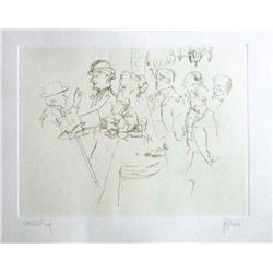 Levine Hand Signed Etching  The Wedding 