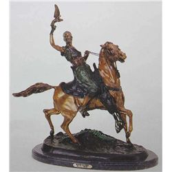 "Mounted Falconer" Bronze Sculpture - Mene