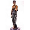 Image 2 : "Egyptian Girl" Bronze Sculpture - Colinet