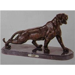 "Panther" Bronze Sculpture - Barye