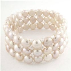 Pink & White Pearl Bracelet