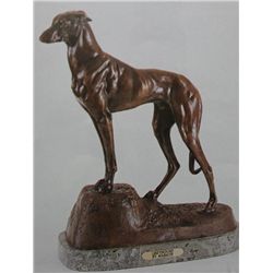  Greyhound  Bronze Sculpture - Masson