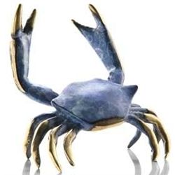 Blue Crab Bronze Sculpture