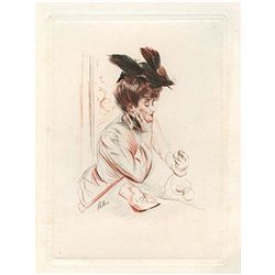 Paul César Helleu Original Drypoint