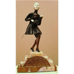 Chiparus - "The Gentleman" - Bronze And Ivory Sculpture