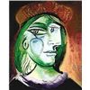 Picasso "Lady With Green Hair And Brown Hat"