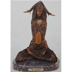 "Temple Of Godness" Bronze Sculpture - Chiparus