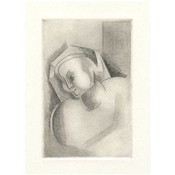 Alexander Archipenko Original Drypoint  Angelica 