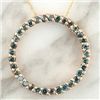 1/2 Ctw. Blue Diamond Circle-Of-Love Necklace