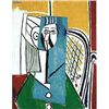 Picasso "Woman In White Buttoned Green Top"