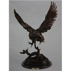 "Owl" Bronze Sculpture - Moigniez