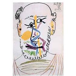 Picasso  Half Bald Man With Beard 