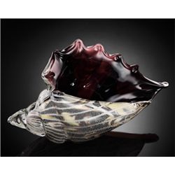 Art Glass Conch Shell