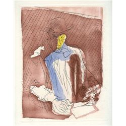 Villon Original Etching And Aquatint  Self Portrait 