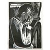 Karl Schmidt-Rottluff Original Woodcut "Lesender Mann"