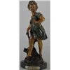 "Moreau Boy" Bronze Sculpture - A. Moreau