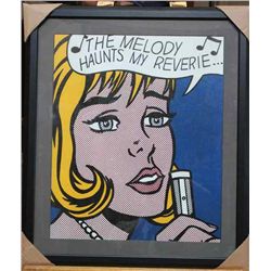 Lichtenstein Giclee On Canvas "The Melody Haunts My Reverie"