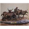 Image 1 : "Stampede" Bronze Sculpture - Remington