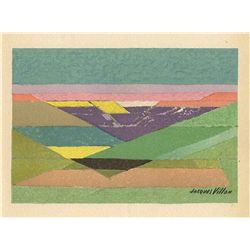 Jacques Villon Lithograph  Le Grands Fonds 