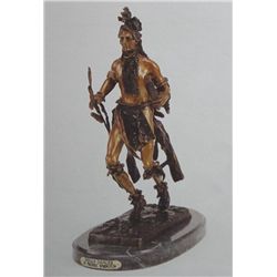 "Indian Dancer" Bronze Sculpture - Remington