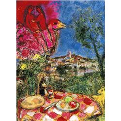 Marc Chagall  Lovers Over The City 