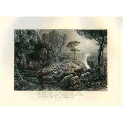 Palmer "Moeris And Galatea" Eclogue 9 Original Etching