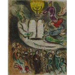 Marc Chagall "Moses & The 10 Commandments"