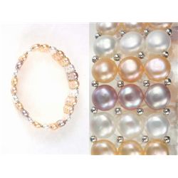 Tri Color Pearl Bracelet