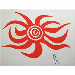 Alexander Calder Original Lithograph  Sunburst 