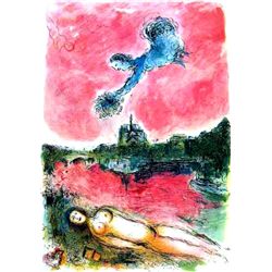 Marc Chagall "Vue Of Notre Dame"