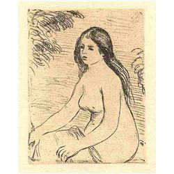 Renoir "Femme Nue Assise" Original Etching