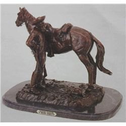  Trooper Thanatopis  Bronze Sculpture - Remington